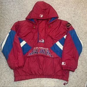 Vintage Colorado Avalanche puffer coat